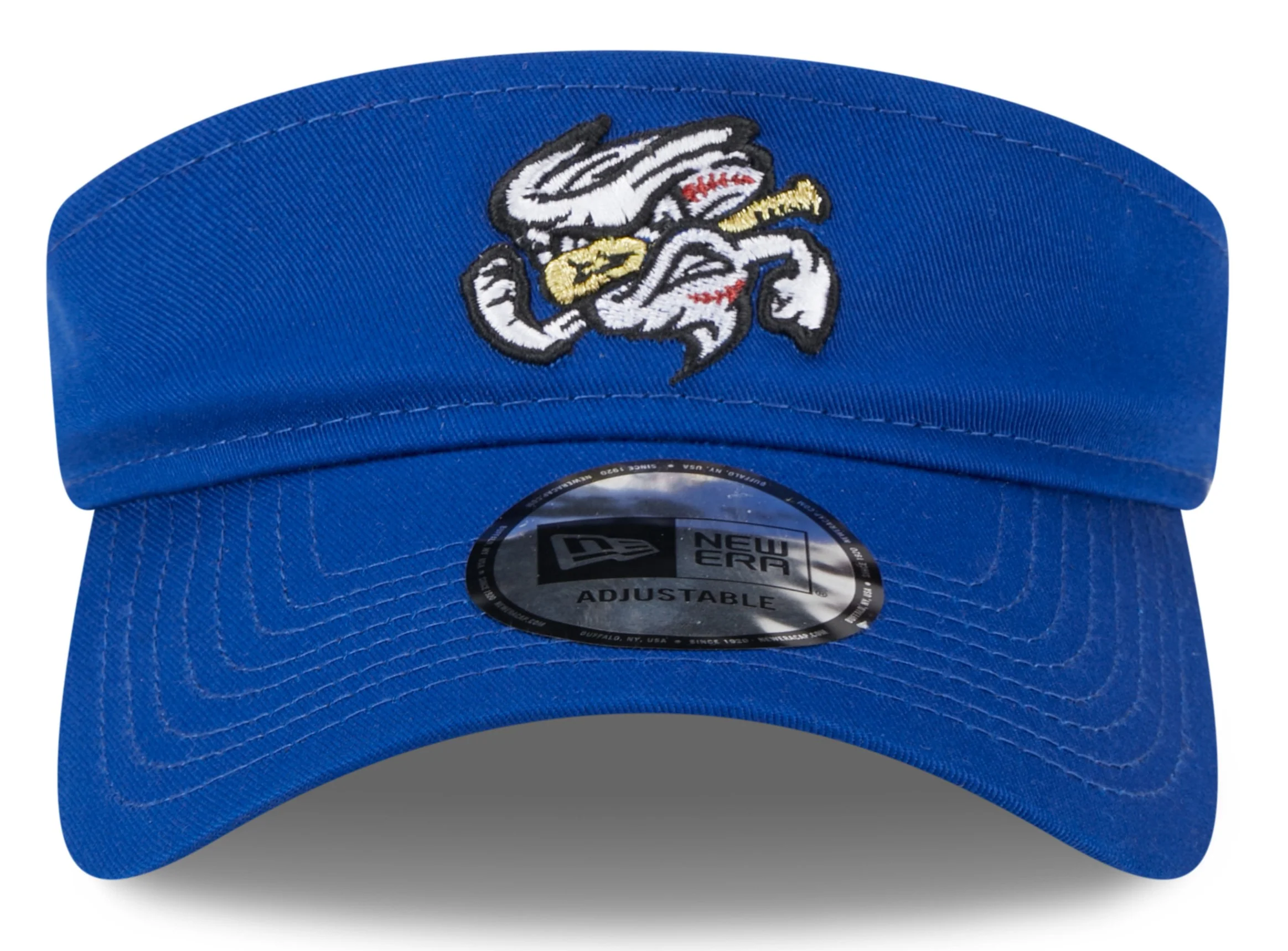 Omaha Storm Chasers New Era Clutch Hit Royal Vortex Visor - Image 3