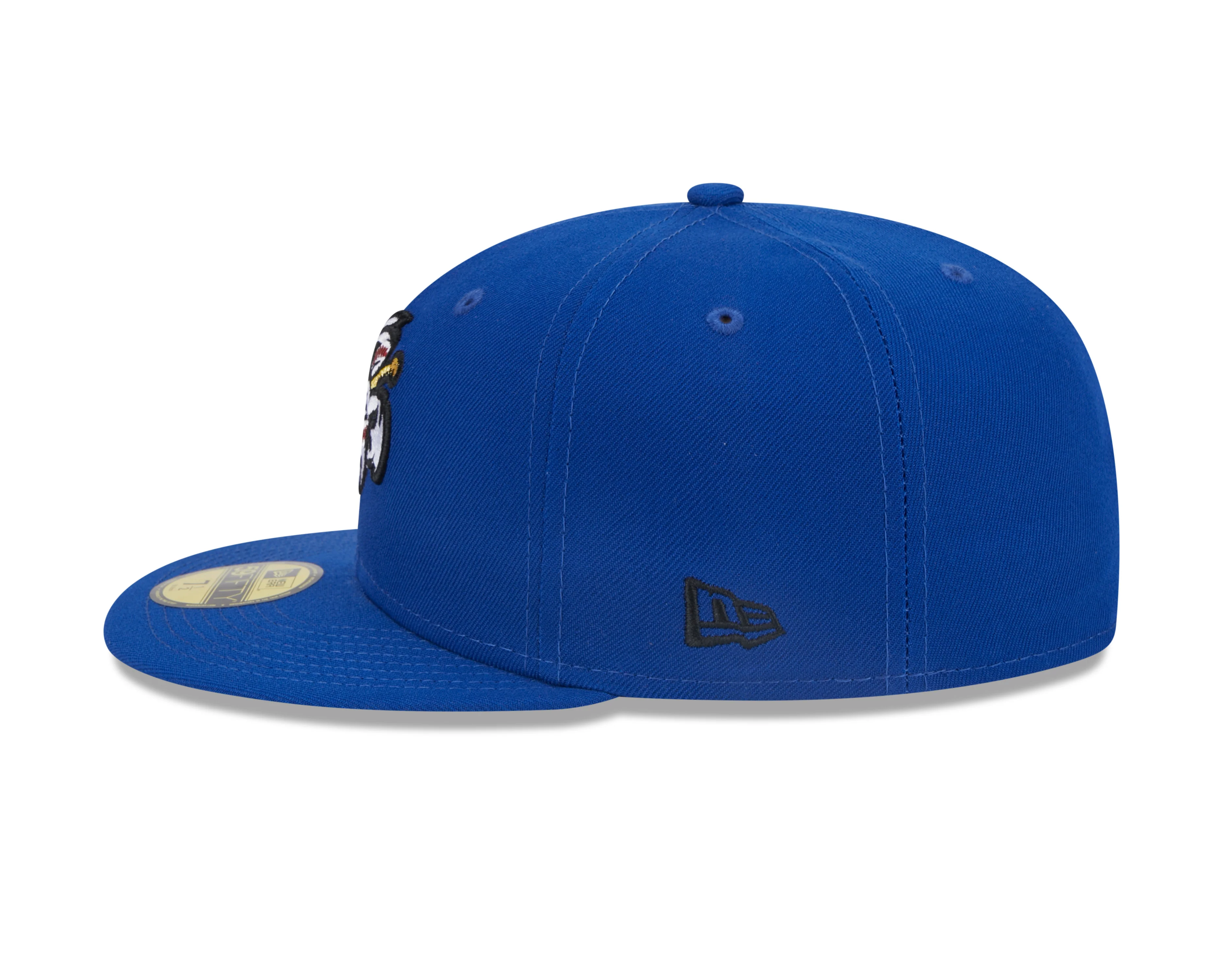 Omaha Storm Chasers New Era 59Fifty Home Royal Vortex Cap - Image 4